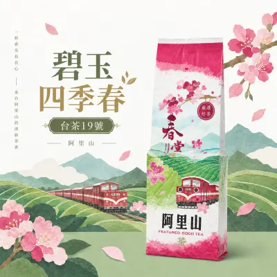 花香甘甜 -台茶19號,碧玉四季春（機採）