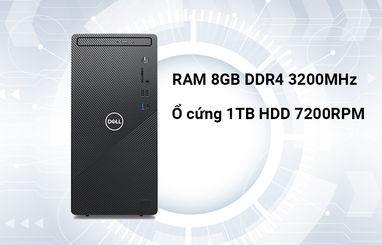 Máy tính để bàn/ PC Dell Inpiron 3881 | Ram 8GB thế hệ mới