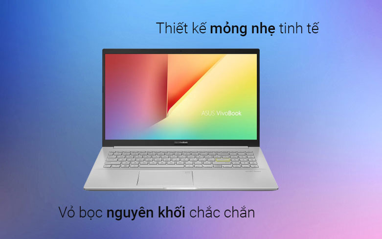 Laptop Asus A515EA-BQ1530W | Thiết kế mỏng nhẹ tinh tế