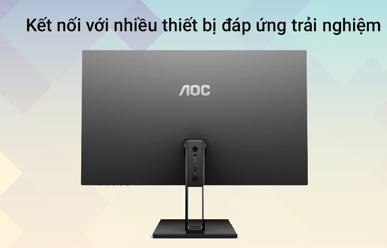 Màn hình LCD 27" AOC 27V2Q | Kết nối với nhiều thiết bị