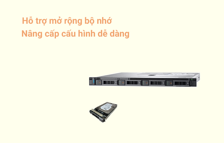 Máy chủ Server Dell PowerEdge R340 (42DEFR340-011) | Hỗ trợ mở rộng bộ nhớ