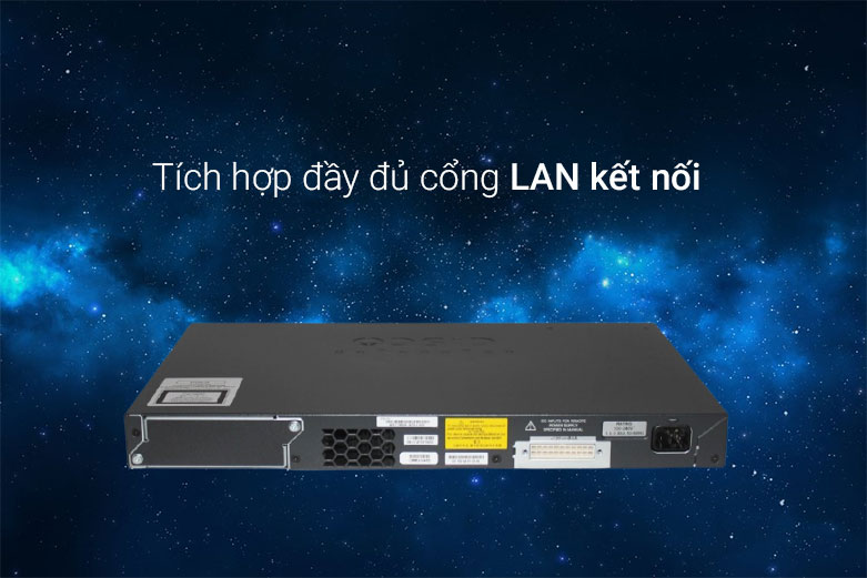 Thiết bị mạng/Switch Cisco 24P WS-C2960X-24TD-L | Tích hợp đầy đủ cổng LAN kết nôi8s