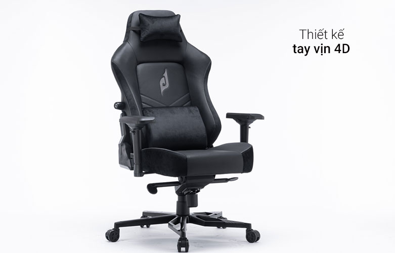 Ghế gaming E-dra Nappa EGC2022 Lux (Đen) | Thiết kế tay vịn 4D