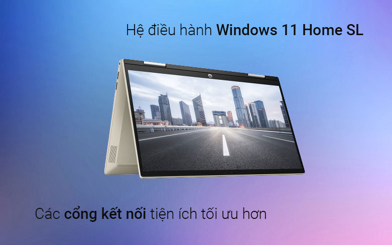 Máy tính xách tay/ Laptop HP Pavilion X360 14-dy0076TU (46L94PA) (i5-1135G7) (Vàng) | Hệ điều hành Windows 11