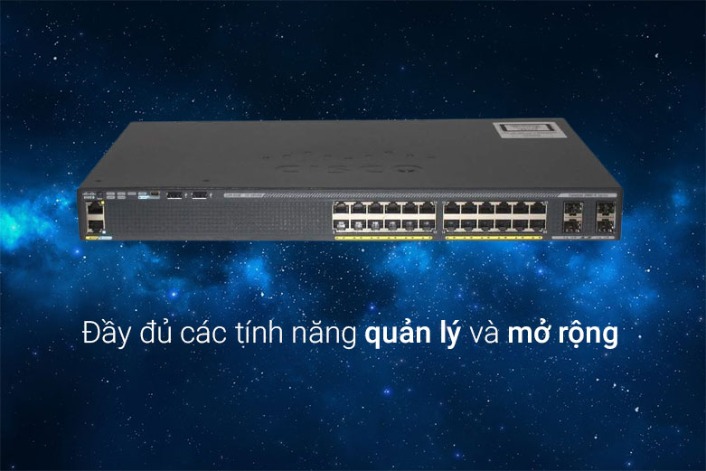 Thiết bị mạng/Switch Cisco 24P WS-C2960X-24TD-L | Đầy đủ các tính năng