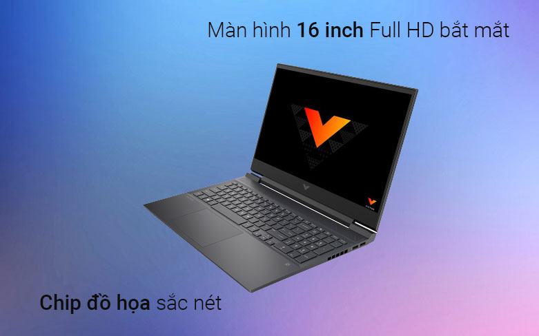 Máy tính xách tay/ Laptop HP VICTUS 16-d0204TX (4R0U5PA) (i5-11400H) (Đen) | Màn hình 16 inch Full HD bắt mắt