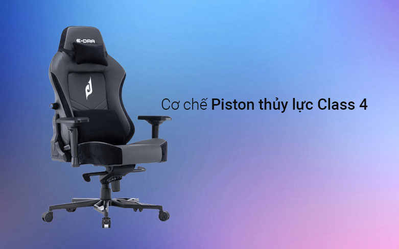 Ghế gaming E-dra Nappa EGC2022 Lux | Cơ chế Piston thủy lực Class