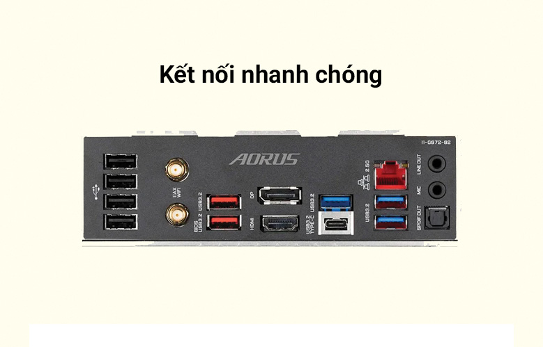 Bo mạch chính/ Mainboard Gigabyte Z690 AORUS ELITE AX | Kết nối nhanh chóng