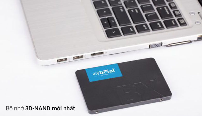 Ổ cứng SSD Crucial BX500 240GB (CT240BX500SSD1) | Trang bị bộ nhớ 3D-NAND