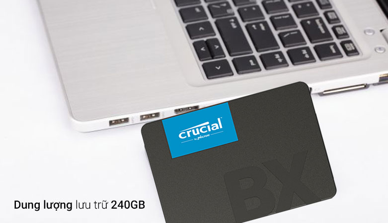 Ổ cứng SSD Crucial BX500 240GB (CT240BX500SSD1)| Dung lượng lưu trữ 240GB