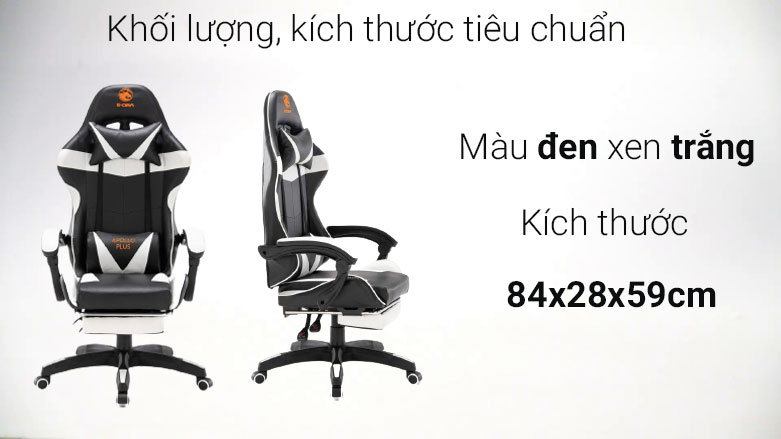 Ghế gaming E-dra Apollo EGC227 Plus| Khối lượng, kích thước tiêu chuẩn