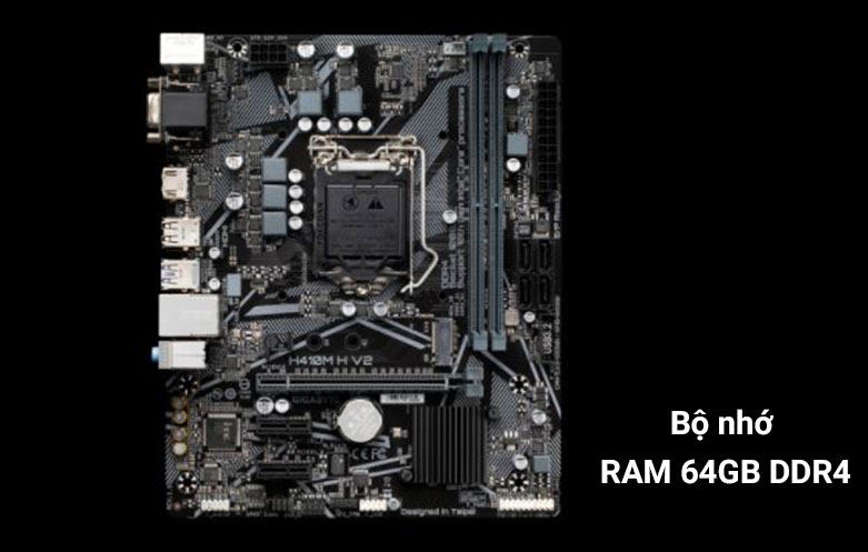 Mainboard Gigabyte H410M-H V2| Bộ nhớ RAM 64GB