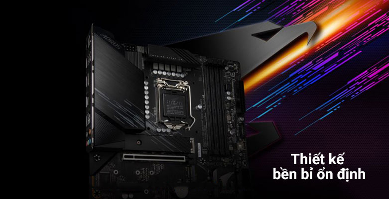 Bo mạch chính/ Mainboard Gigabyte B560M AORUS ELITE | Thiết kế bền bỉ ổn định