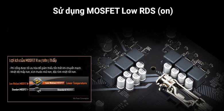 Bo mạch chính/Mainboard Gigabyte GA-B460M DS3H V2 | Sử dụng MOSFET Low RDS