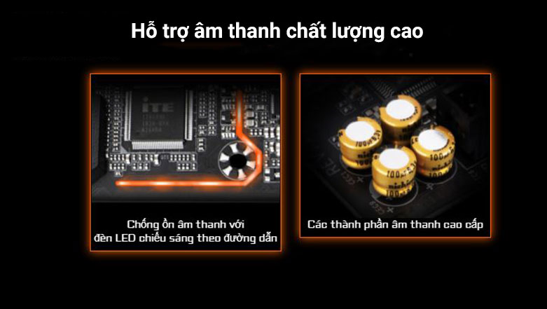 Bo mạch chính/ Mainboard Gigabyte B560M AORUS ELITE | Hỗ trợ âm thanh chất lượng cao