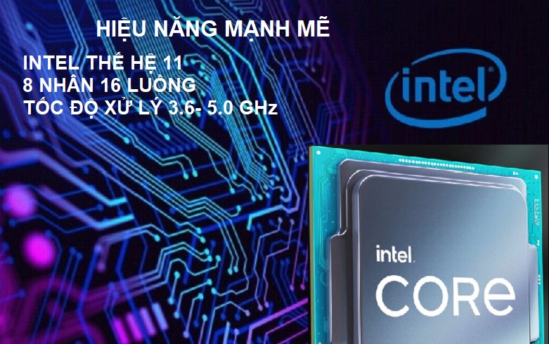Bộ vi xử lý/ CPU Intel Core i7-11700K (8 Cores 16 Threads up to 5.0 GHz 11th Gen LGA 1200) | Hiệu năng mạnh mẽ