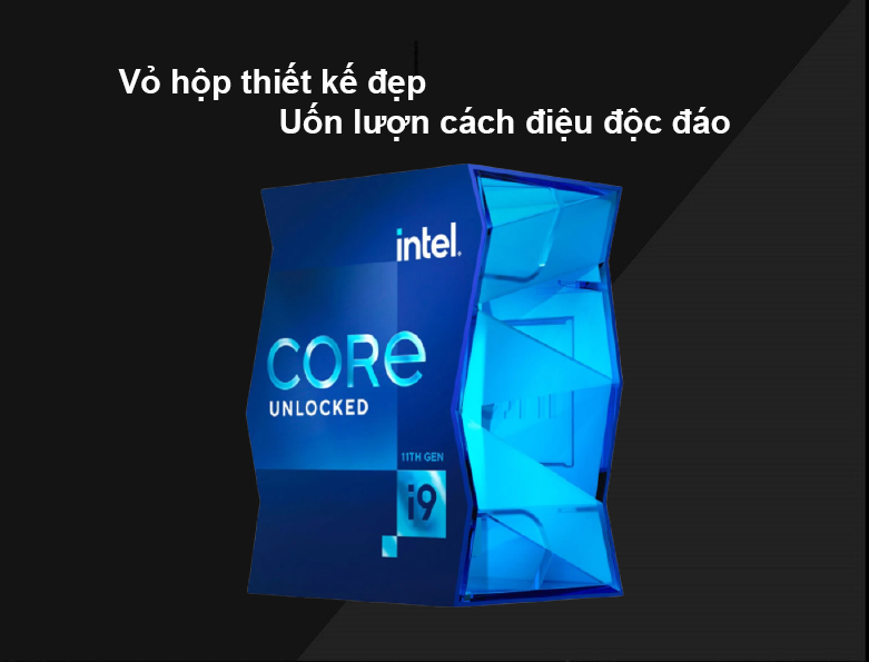 CPU Intel Core i9-11900K (8 Cores 16 Threads up to 5.3 GHz 11th Gen LGA 1200) | Vỏ hộp thiết kế đẹp