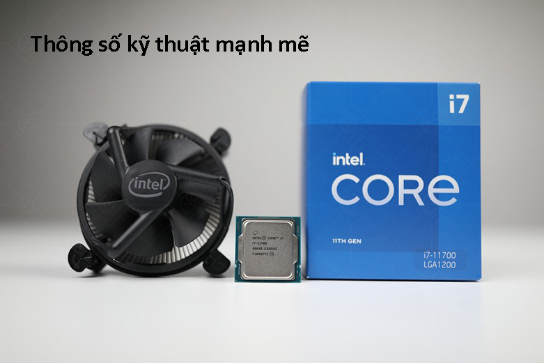 Bộ vi xử lý/ CPU Intel Core i7-11700 (8 Cores 16 Threads up to 4.9 GHz 11th Gen LGA 1200) | Thông số kỹ thuật mạnh mẽ