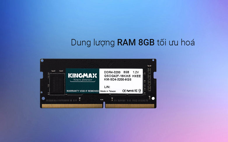 RAM laptop KINGMAX 8GB DDR4 3200MHz | Dung lượng RAM 8GB tối ưu hóa