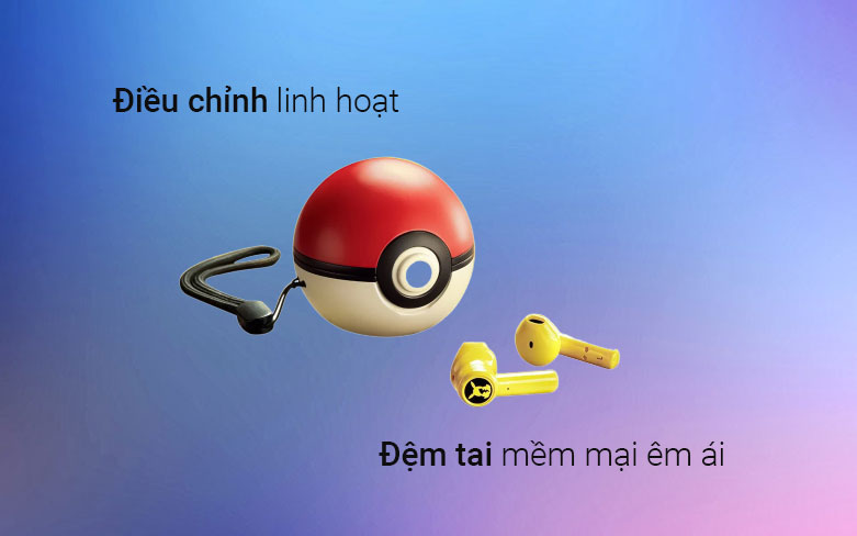 tai nghe Razer Pokemon Pikachu Limited Edition True | Điều chỉnh linh hoạt