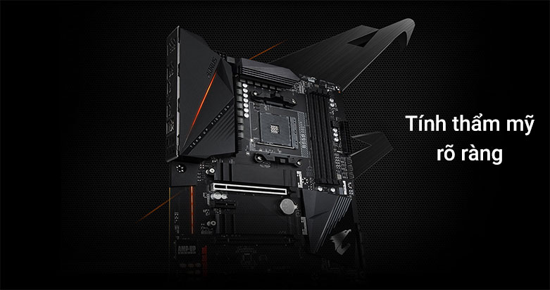 Mainboard Gigabyte B550 Aorus Pro | Tính thẩm mỹ rõ ràng