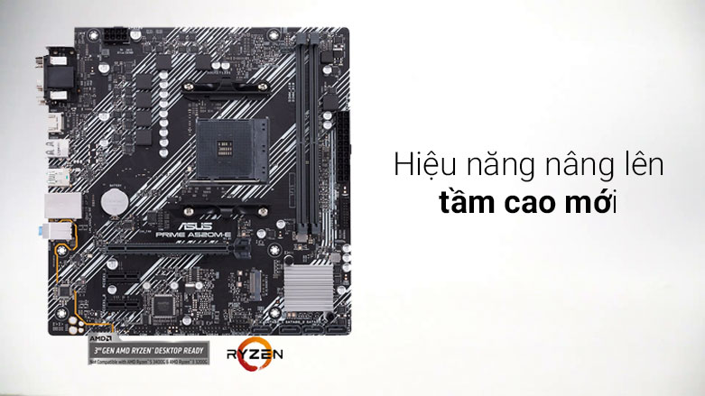 Bo mạch chính/ Mainboard Asus PRIME A520M-E | Hiệu năng nâng lên tầm cao mới
