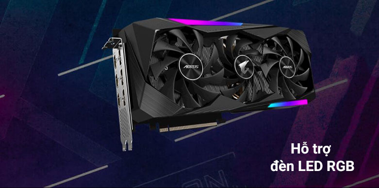 VGA Gigabyte AORUS GeForce RTX 3070 MASTER 8G (GV-N3070AORUS M-8GD)| Hỗ trợ đèn LED RGB