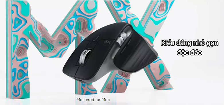 Chuột không dây Logitech MX Master 3 for MAC (Đen) | Kiểu dáng nhỏ gọn độc đáo