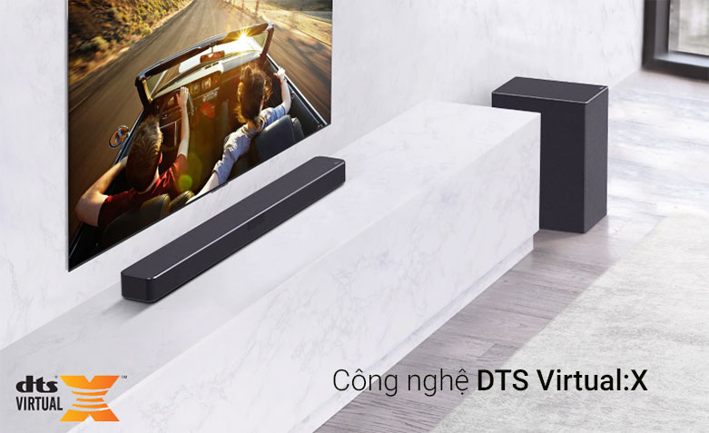 Loa Soundbar LG SN5R| Công nghệ DTS Virtual:X cho trải nghiệm tuyệt vời