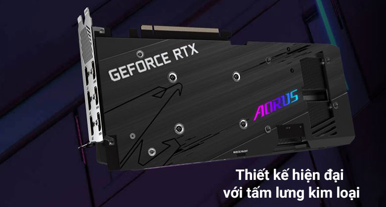 VGA Gigabyte AORUS GeForce RTX 3070 MASTER 8G (GV-N3070AORUS M-8GD)| Thiết kế hiện đại