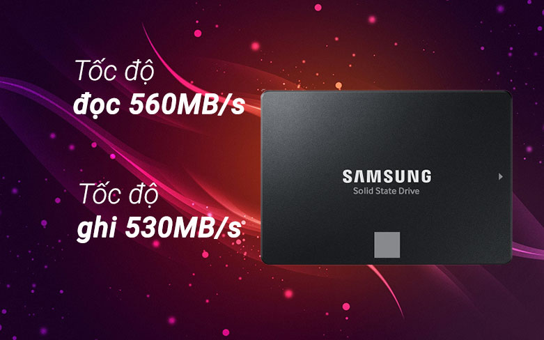 Ổ cứng SSD Samsung 870 EVO 2TB (MZ-77E2T0BW) | Tốc độ ghi 530MB/s