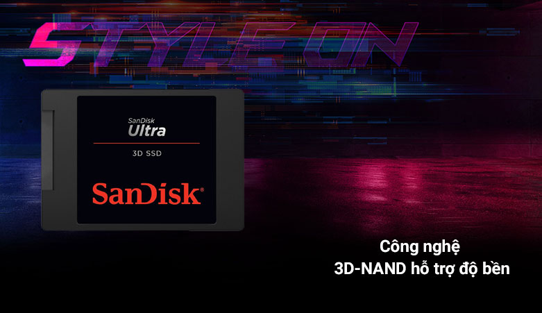 Ổ cứng gắn trong/ SSD SanDisk Ultra 3D-1T00 (SDSSDH3-1T00-G25)| Công nghệ có hỗ trợ độ bền