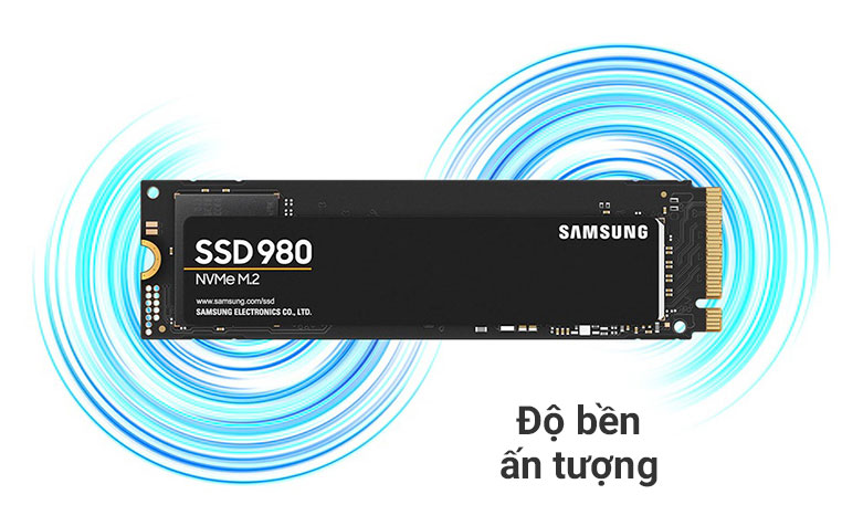 Ổ cứng gắn trong/ SSD Samsung 980 250GB M2 NVMe (MZ-V8V250BW)| Độ bền ấn tượng