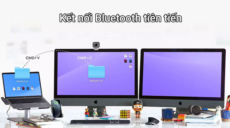 Chuột không dây Logitech MX Master 3 for MAC (Đen) | Kết nối Bluetooth tiên tiến