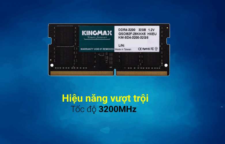 Bộ nhớ laptop DDR4 Kingmax 32GB (3200) | Hiệu năng vượt trội