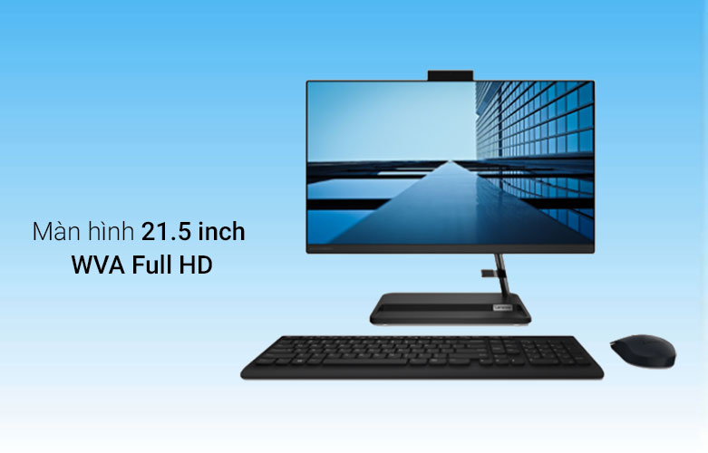 PC Lenovo IdeaCentre AIO 3 22ITL6 21.5" FHD Touch (i5-1135G7/8GB/SSD 256GB/Intel Iris Xe Graphics/Win 11 Home/1YR) (F0G500AGVN) | Màn hình Full HD