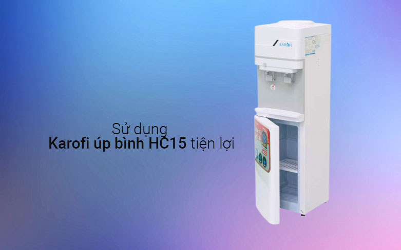Cây nóng lạnh KAROFI úp bình HC15 | Sử dụng Karofi úp bình tiện lợi