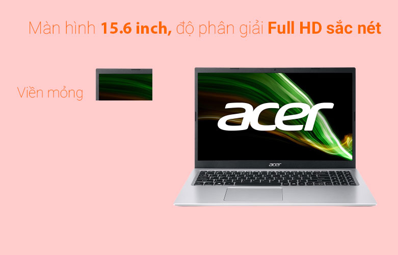 Laptop Acer Aspire 3 A315-58-59LY (NX.ADDSV.00G) (i5-1135G7) (Bạc) | Độ phân giải sắc nét