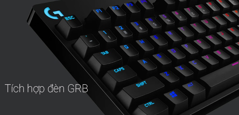 Bàn phím cơ Logitech Pro Gaming (GX Clicky) (Đen) | Tích hợp đèn GRB