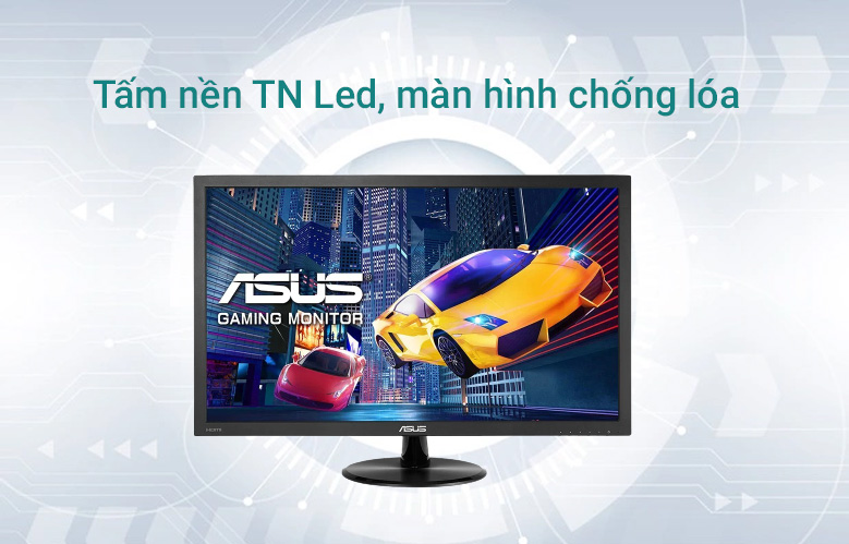 Màn hình LCD Asus 22" VP228HE-J (1920x1080, TN, 60Hz, 5ms) | Tấm nền TN Led