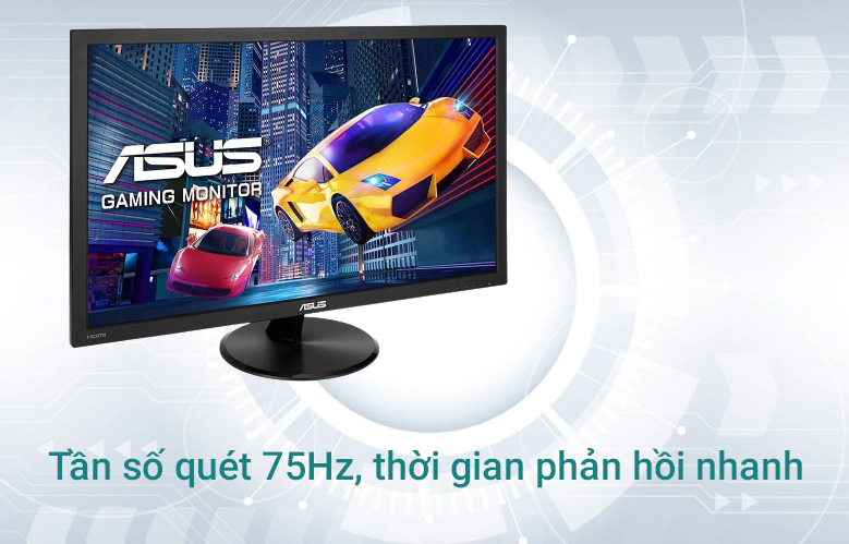 Màn hình LCD Asus 22" VP228HE-J (1920x1080, TN, 60Hz, 5ms) | Thời gian phản hồi nhanh