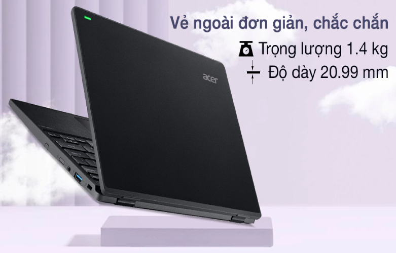 Máy tính xách tay/ Laptop Acer TravelMate B3 TMB311-31-P49D (NX.VNFSV.005) (N5030) (Đen) | Vẻ ngoài đơn giản chắc chắn