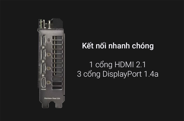 Card màn hình/ VGA ASUS DUAL GeForce RTX 3060 OC 12G| Kết nối nhanh chóng