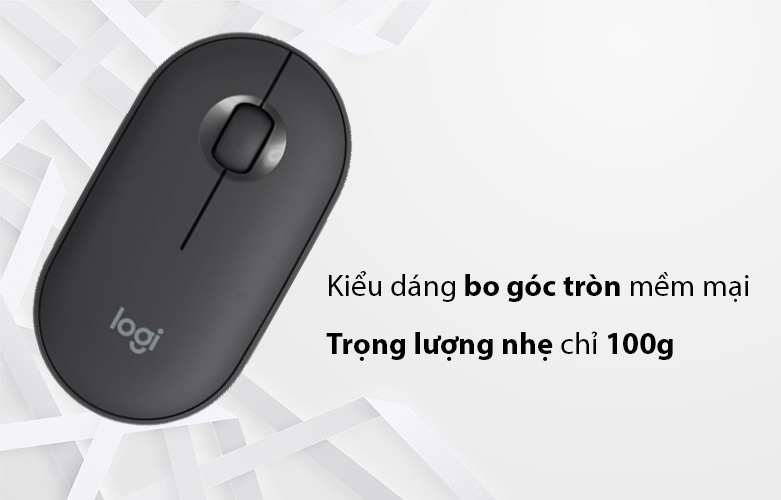 Chuột không dây Logitech Pebble M350 (Đen) | Kiểu dáng hiện đại