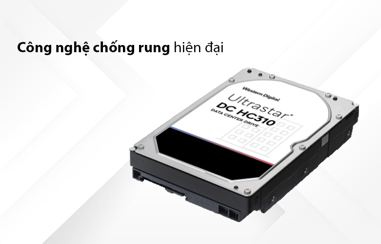 Ổ cứng HDD Enterprise WD Ultrastar DC HC310 4TB 3.5" (HUS726T4TALA6L4) | Công nghệ chống rung hiện đại