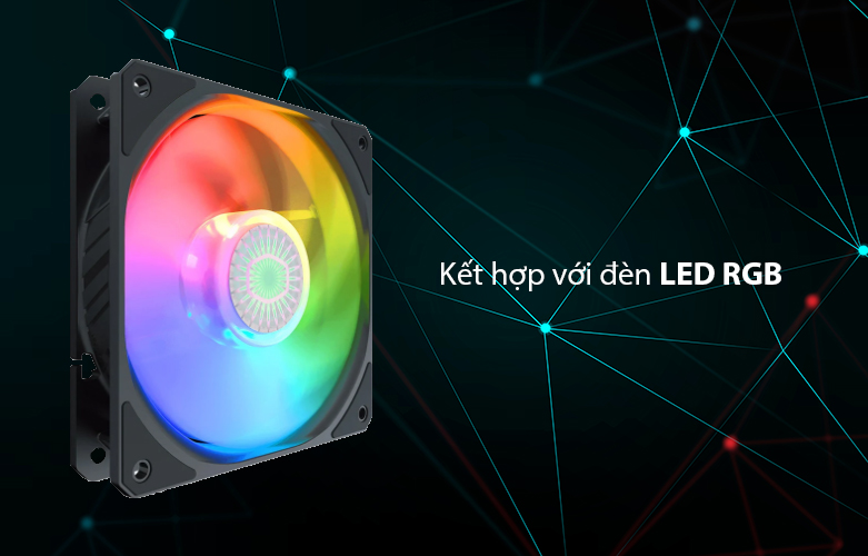 Quạt case Cooler Master SickleFlow 120RGB 3IN1 + Controller | Kết hợp với đèn LED RGB