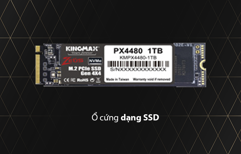 Ổ cứng SSD Kingmax PX4480 500GB (Zeus M.2 PCIe NVMe - Gen4x4) | Ổ cứng dạng SSD