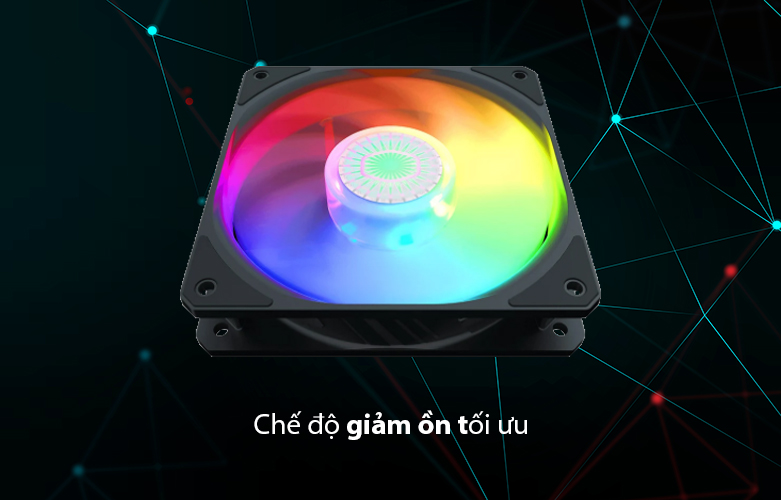 Quạt case Cooler Master SickleFlow 120RGB 3IN1 + Controller | Chế độ giảm ồn tối ưu