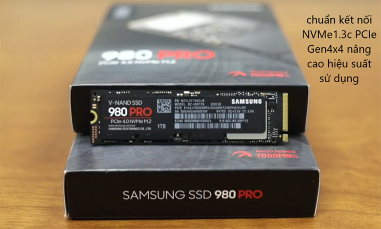 Ổ cứng SSD Samsung 980 PRO 1TB NVMe M.2 PCIe 4.0 (MZ-V8P1T0BW) | Chuẩn kết nối NVMe