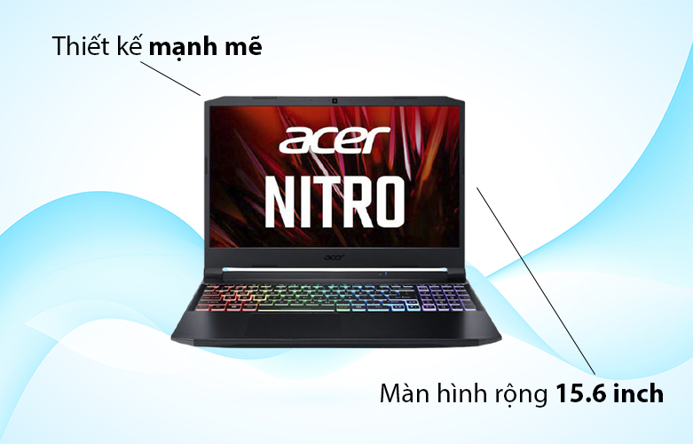 Máy tính xách tay Acer Nitro 5 AN515-56-79U2 | Thiết kế mạnh mẽ